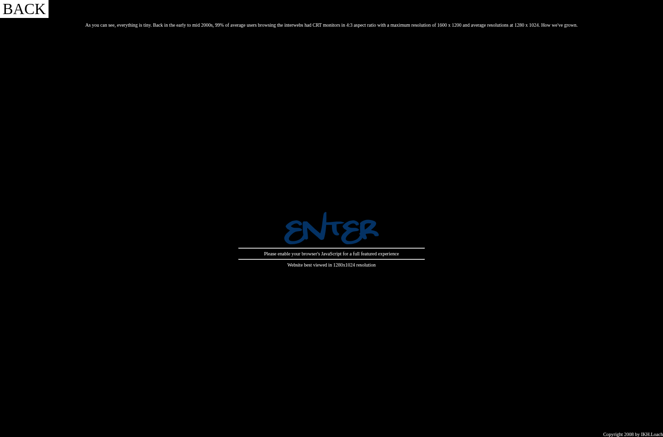 Homepage screenshot of the Internationally Known Hitmen clan website